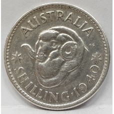 AUSTRALIA 1940 . ONE 1 SHILLING